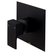 Acabamento Monocomando para Chuveiro Base Deca Retta Preto Fosco - Fani - 520 BK330 - Unitário Acabamento Monocomando para Chuveiro Base Deca Retta Preto Fosco - Fani - 520 BK330 - Unitário