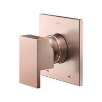 Acabamento monocomando para chuveiro e ducha higiênica 1/2" New Edge, 90009260069 - Docol Cobre Escovado