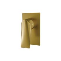 Acabamento Monocomando para Chuveiro Lorenzetti Loren Neo 4993 G92 Brushed Gold Acabamento Monocomando para Chuveiro Lorenzetti Loren Neo 4993 G92 Brushed Gold
