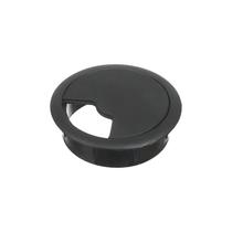 Acabamento Moveis Passa Fio Tapa Furo Redondo 46mm Preto Preto Acabamento Moveis Passa Fio Tapa Furo Redondo 46mm Preto Preto