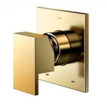 Acabamento New Edge Monocomando Para Chuveiro de Alta Vazão 3/4 Ouro Polido - Docol Acabamento New Edge Monocomando Para Chuveiro de Alta Vazão 3/4 Ouro Polido - Docol