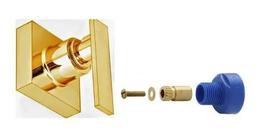 Acabamento P/ Registro Alavanca Metal Dourado + Ad Fabrimar Acabamento P/ Registro Alavanca Metal Dourado + Ad Fabrimar