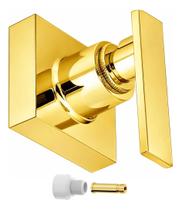 Acabamento P/ Registro Alavanca Metal Dourado + Ad Fabrimar Acabamento P/ Registro Alavanca Metal Dourado + Ad Fabrimar
