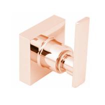 Acabamento P/registro Alavanca Quadrado 100% Metal Rose Gold