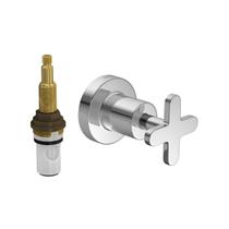 Acabamento P/Registro Pressão Até 1 Mecanismo 1/2 Volta Disco Cromado Deca