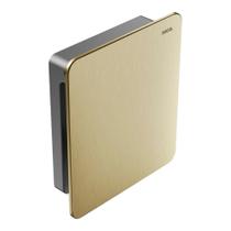 Acabamento P/Válvula De Descarga Flat Ouro Escovado Docol