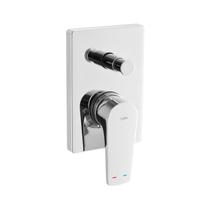 Acabamento para Monocomando de Banheira e Chuveiro com Desviador Noronha Celite Cromado Acabamento para Monocomando de Banheira e Chuveiro com Desviador Noronha Celite Cromado