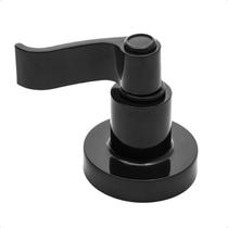 Acabamento para Registro 1/2 3/4 e 1 Curvo Preto Pressão Gaveta Chuveiro Banheiro Padrão Deca