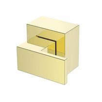 Acabamento para Registro base padrão Deca Alavanca de 1/2 ou 3/4 Pressão Gaveta Dourado Champanhe Brilhante Metal