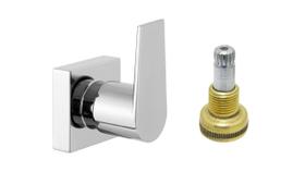 Acabamento Para Registro Chuveiro Banheiro Alavanca Quadrado Cromado Padrão Fabrimar Metal 1/2" - 3/4" ou 1" Acabamento Para Registro Chuveiro Banheiro Alavanca Quadrado Cromado Padrão Fabrimar Metal 1/2" - 3/4" ou 1"