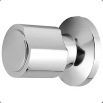 Acabamento Para Registro Chuveiro Base Deca Padrão 16 Estrias Para Gaveta Ou Pressão Compatível Volante Redondo Metal Cromado Brilhante