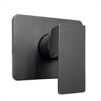 Acabamento para Registro Chuveiro Monocomando Misturador Preto Black - Dazie Metais