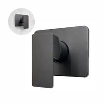 Acabamento Para Registro Chuveiro Monocomando Quadrado Base Deca Preto Acabamento Para Registro Chuveiro Monocomando Quadrado Base Deca Preto