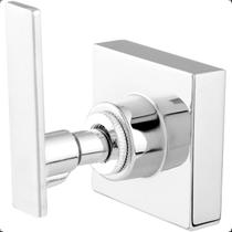 Acabamento Para Registro De Gaveta Ou Pressão Chuveiro Base Deca 16 Estrias Volante Redondo Metal Cromado Brilhante