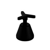 Acabamento para Registro de Metal Tríade Preto Matte Meber Metais Acabamento para Registro de Metal Tríade Preto Matte Meber Metais