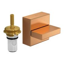 Acabamento Para Registro de Pressão 1/2" e 3/4" com Mecanismo 1/2 Volta Deca Dream Gold Matte