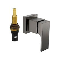 Acabamento para Registro de Pressão Deca Unic 4916.Gf90.Pq.Mt 1/2" e 3/4" Dark Antracite