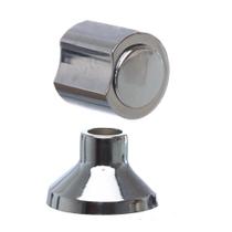 Acabamento para Registro de Pressão e Gaveta LP Metal Cromado 1/2" e 3/4" C40 Padrão Deca