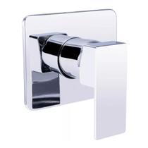 Acabamento para registro Monocomando 3/4 base padrão Docol Quadrado Alavanca Cromado Brilhante Metal