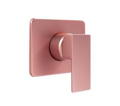 Acabamento para registro Monocomando base docol Quadrado Alavanca Rose-Gold Fosco Acabamento para registro Monocomando base docol Quadrado Alavanca Rose-Gold Fosco