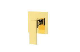 Acabamento para registro Monocomando base padrão Deca 4493 de 1/2 ou 3/4 Quadrado Alavanca Dourado Champanhe Brilhante Metal