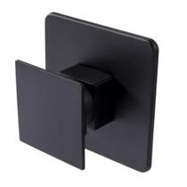 Acabamento para registro Monocomando base padrão Deca 4493 de 1/2 ou 3/4 Quadrado Cogumelo Preto Fosco Metal