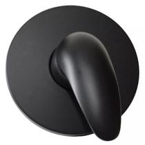 Acabamento Para Registro Monocomando Chuveiro Padrão Base Deca 4493 Redondo Preto Fosco Black Matte Banheiro Metal ABS Premium PMX
