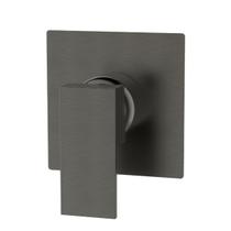 Acabamento para registro Monocomando de 1/2 ou 3/4 base padrão Deca 4493 Quadrado Alavanca Cinza Grafite Metal