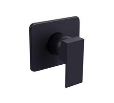 Acabamento para registro Monocomando Ducha Chuveiro base padrão Deca 4493 de 1/2 ou 3/4 alta e baixa pressão Quadrado Alavanca Metal Preto Fosco