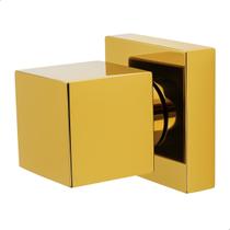 Acabamento para Registro Padrão Deca 16 Estrias Quadrado em Metal Dourado Brilhante Softinox Acabamento para Registro Padrão Deca 16 Estrias Quadrado em Metal Dourado Brilhante Softinox