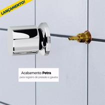 Acabamento Para Registro Petra Universal Cromado ABS 1/2 3/4 Tigre Fabrimar Deca Docol