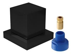 Acabamento Para Registro Preto Fosco + 1 Conversor Docol