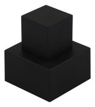 Acabamento Para Registro Quadrado 50mm Preto Fosco