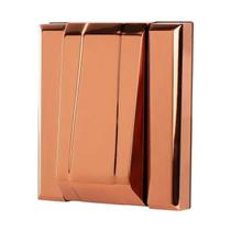 Acabamento para Válvula De Descarga base padrão Hydra Deca ou Docol Rose-Gold Inox Metal ABS Premium PMX