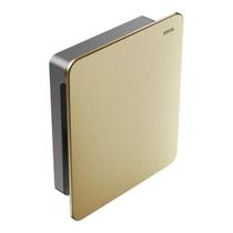 Acabamento Para Válvula De Descarga De Parede Ouro Escovado Docol Flat Acabamento Para Válvula De Descarga De Parede Ouro Escovado Docol Flat