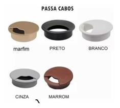 Acabamento Passa Fio 59mm 2 Marrom E 8 Marfim