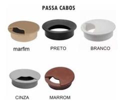 Acabamento Passa Fio Branco Marfim 3 46mm E 6 59mm