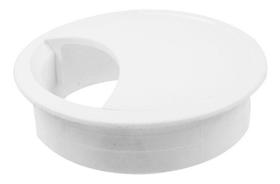 Acabamento Passa Fio Kit C/ 06 Pçs Branco 06 Pçs Preto 46mm