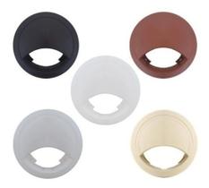 Acabamento Passa Fio Marrom, Preto, Marfim 59mm E 46mm 06 Pç