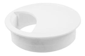 Acabamento Passa Fio Mesa Computador Branco 46mm Kit 10 PÃs