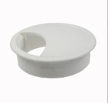 Acabamento Passa Fio Mesa Computador Branco 59mm Kit 06 Pçs