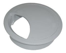 Acabamento Passa Fio Mesa Computador Cinza 59mm Kit 04 Pçs
