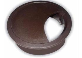 Acabamento Passa Fio Mesa Computador Marrom 46mm Kit 04 Pçs Acabamento Passa Fio Mesa Computador Marrom 46mm Kit 04 Pçs