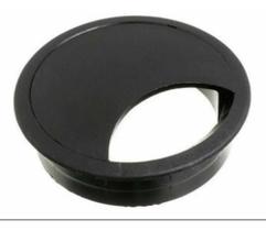 Acabamento Passa Fio Mesa Computador Preto 2 46mm 2 59mm Acabamento Passa Fio Mesa Computador Preto 2 46mm 2 59mm
