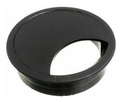 Acabamento Passa Fio Mesa Computador Preto 46mm Kit 04 Pçs