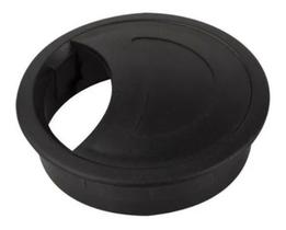 Acabamento Passa Fio Mesa Computador Preto 46mm Kit 04 Pçs