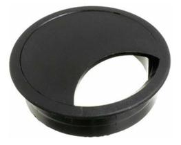 Acabamento Passa Fio Mesa Computador Preto 46mm Kit 04 Pçs Acabamento Passa Fio Mesa Computador Preto 46mm Kit 04 Pçs