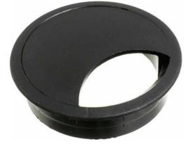 Acabamento Passa Fio Mesa Computador Preto 46mm Kit 04 Pçs Acabamento Passa Fio Mesa Computador Preto 46mm Kit 04 Pçs