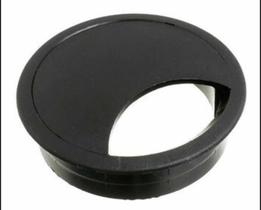 Acabamento Passa Fio Mesa Computador Preto 46mm Kit 10 Pçs Acabamento Passa Fio Mesa Computador Preto 46mm Kit 10 Pçs