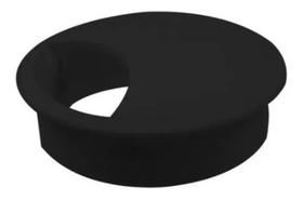 Acabamento Passa Fio Mesa Computador Preto 59mm 15 Unidades